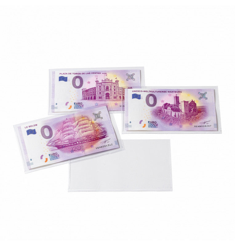 Fundas protectoras para billetes de banco basic 140  (paquete x 50 unidades)